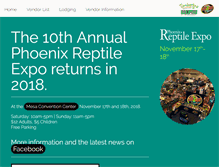 Tablet Screenshot of phxreptileexpo.com